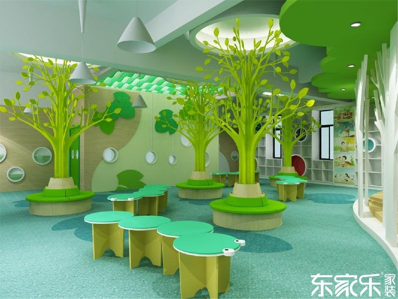 要想幼兒園裝修的像童話王國，長沙裝修公司提醒色彩這樣搭配就對了！